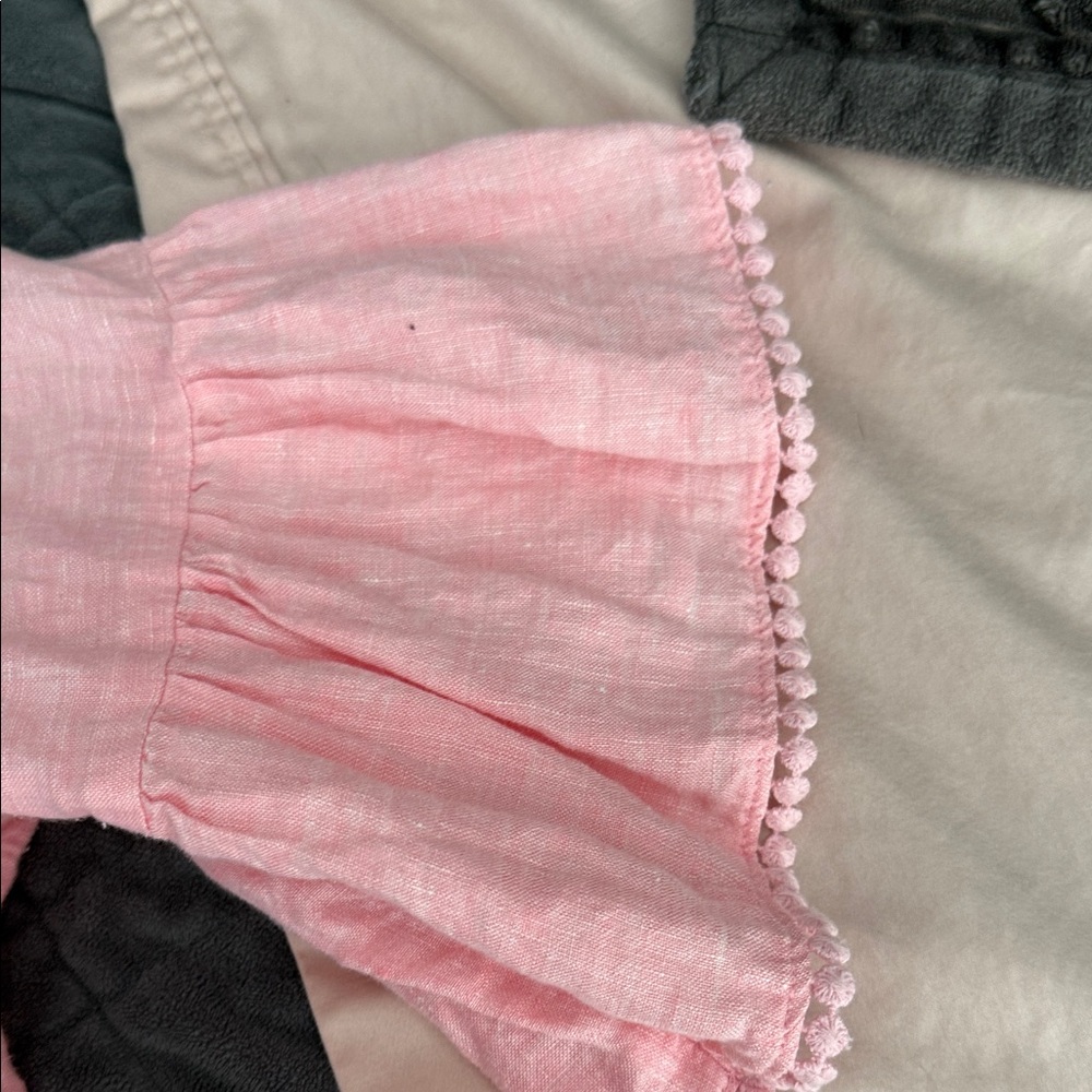 Tahari Pink Linen Women's Top - Picture 7 of 7